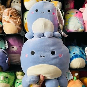 Squishmallows Valentines Day heart cheek Violet 8" 5"